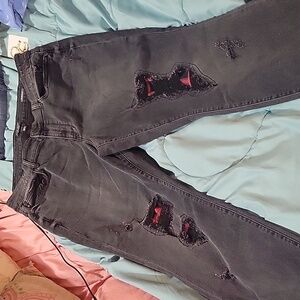 JUDY BLUE BUFFALO PLAID DISTRESSED JEANS